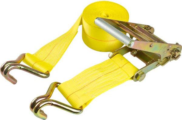 4"x35' super duty ratchet tie down-commercial truck trailer strap 4in-rat-j-hook