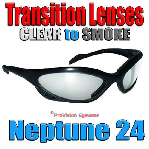 Foam padded transistion lens motorcycle biker atv riding glasses clear to smoke