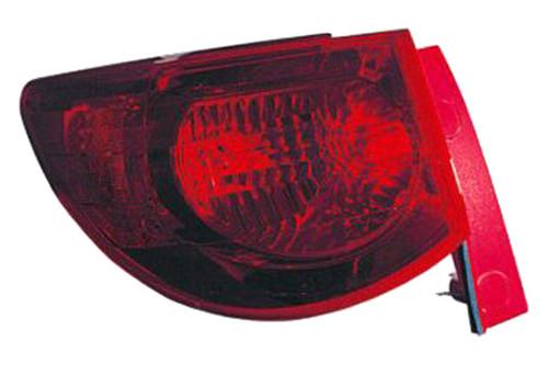 Replace gm2800238 - 09-12 chevy traverse rear driver side outer tail light