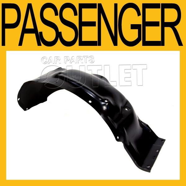 95-04 chevy s10 jimmy wo zr2 passenger side front fender liner splash shield rh