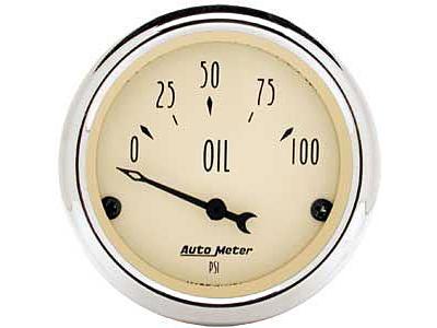 Auto meter 1827 antique beige oil pressure gauge