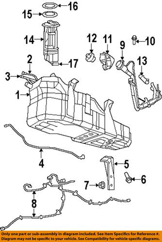 Mopar oem 52129222af fuel tank filler neck