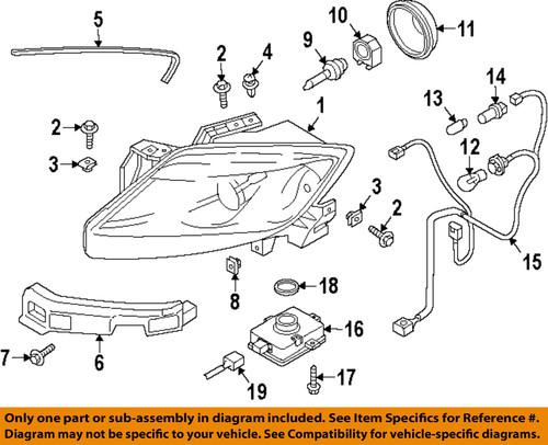 Mazda oem tk2251041c headlight bulb