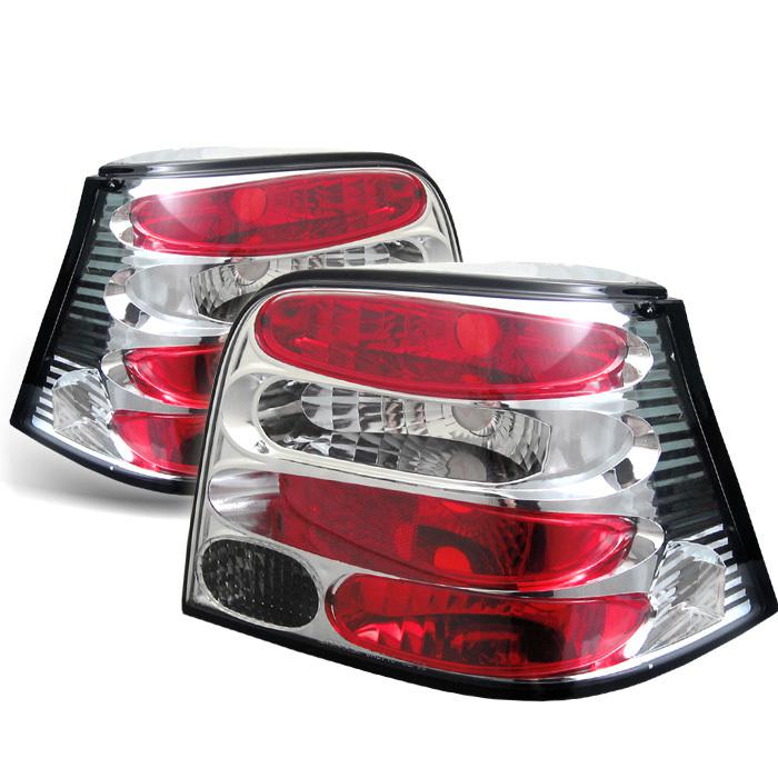 Spyder volkswagen golf 99-04 euro style tail lights - chrome