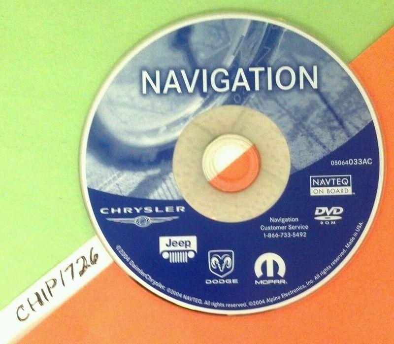 033ac navigation dvd 2003 2004 2005 2006 chrysler aspen rec rb1 town & country