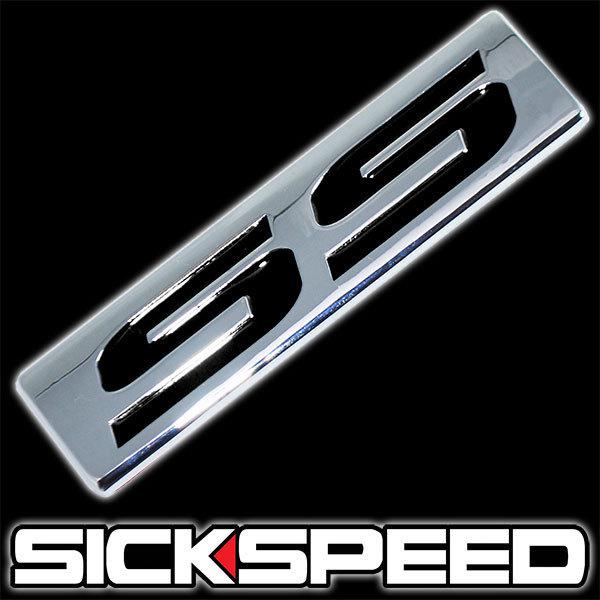 Chrome/black metal ss engine race motor swap emblem badge for trunk hood door