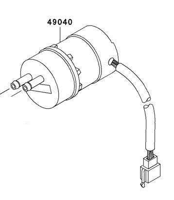  96-04 kawasaki vn1500 classic vulcan oem fuel gas pump