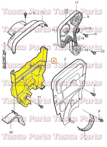 New oem cam belt transmission cap 1998-2009 volvo c70 s60 s70 s80 v70 v70xc xc90