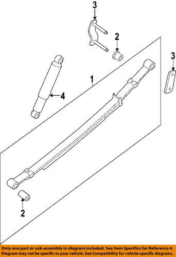 Nissan oem 55221eb000 rear suspension-shackle assembly plate