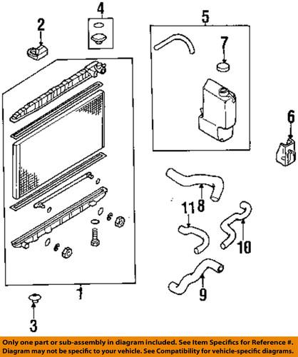 Nissan oem 215015b400 radiator-upper hose