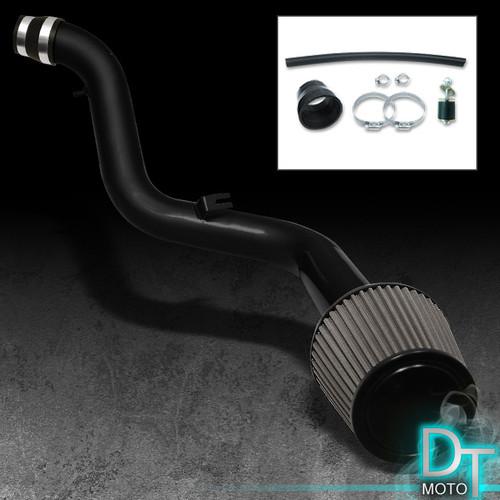 Stainless washable cone filter + cold air intake 97-01 prelude 2.2l blk aluminum