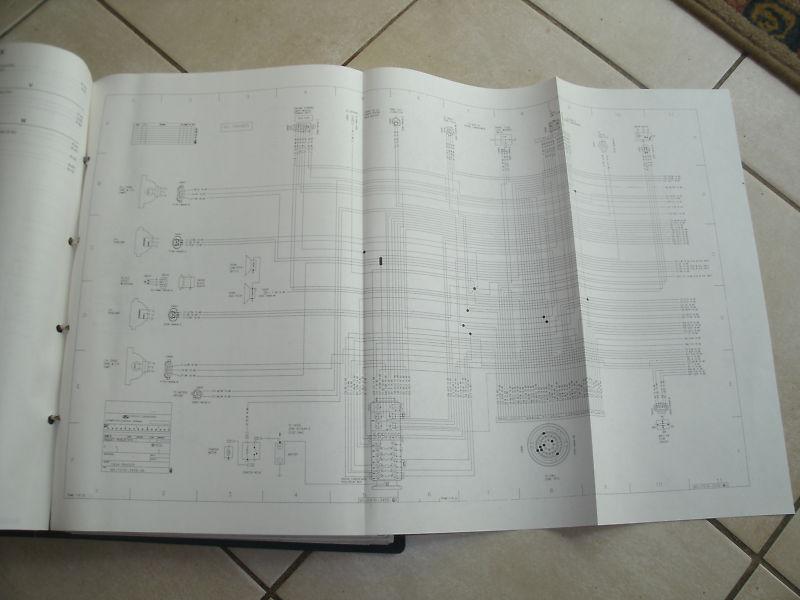 1987 merkur xr4ti oem dealer 17 x 27 foldout binder wiring diagram set