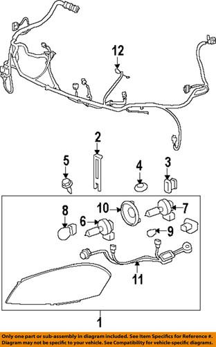 Chevrolet gm oem 25958359 headlight-headlamp assembly