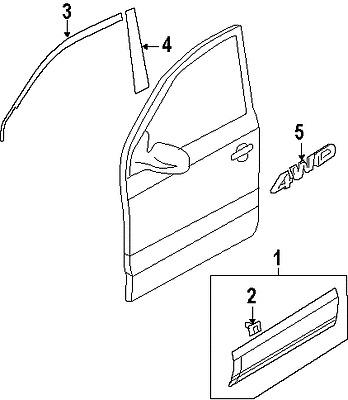 Kia 863721f000 genuine oem factory original black out tape