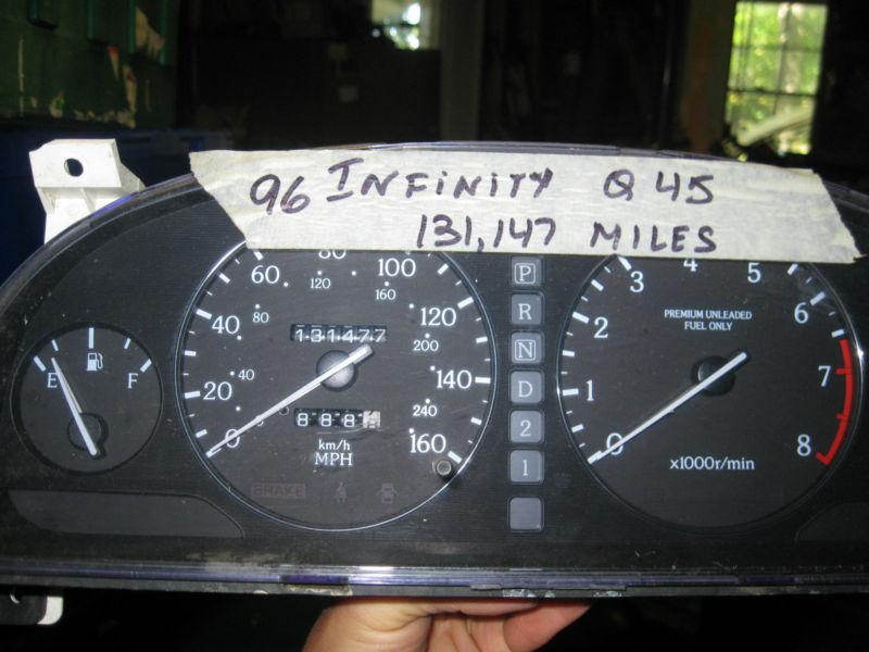 1996 q45 infinity speedometer cluster oem 