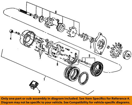 Ford oem f6pz-10346-larm1 alternator/generator/alternator