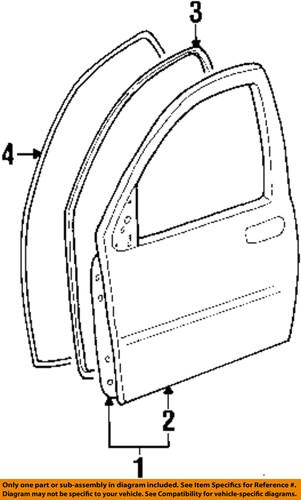 Ford oem xf2z1620708aa front door-weather strip on body