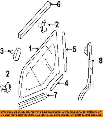 Honda oem 73371tk6305 glass-side glass