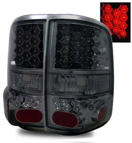 04-08 ford f150 styleside smoked tinted led tail lights rear brake lamp housings