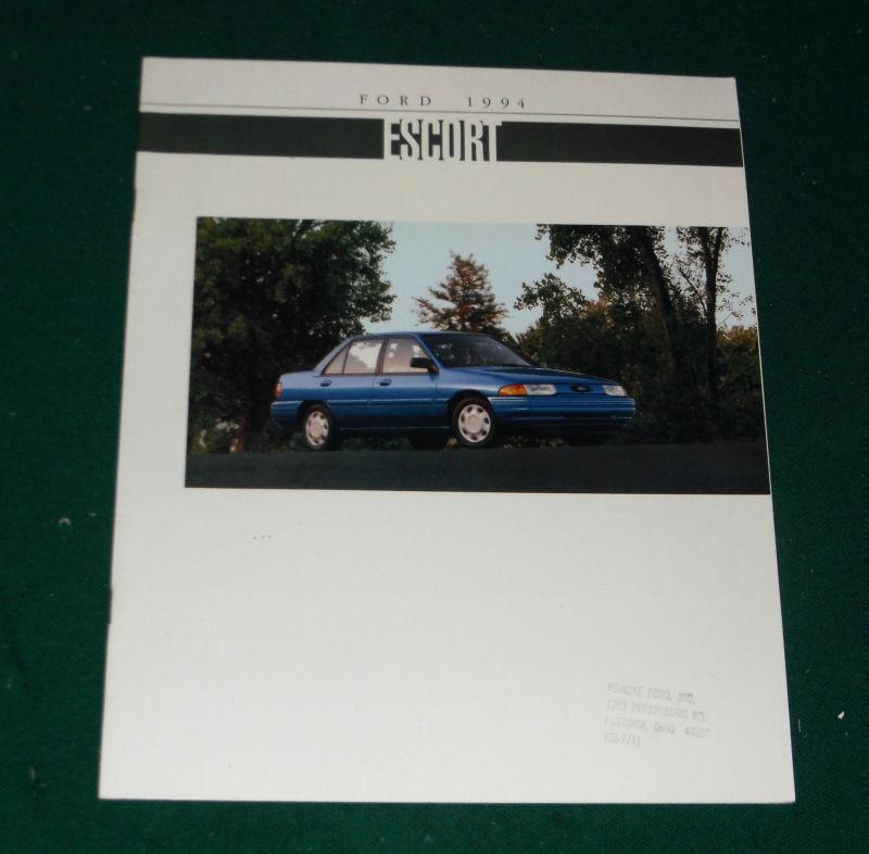 1994 ford escort dealer sales brochure; sedan; 3dr; 4dr;  5dr; wagon: 16 pg 