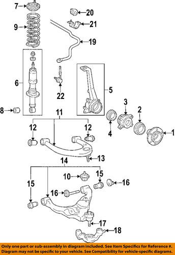 Toyota oem 4851080533 front shock absorber/shock absorber