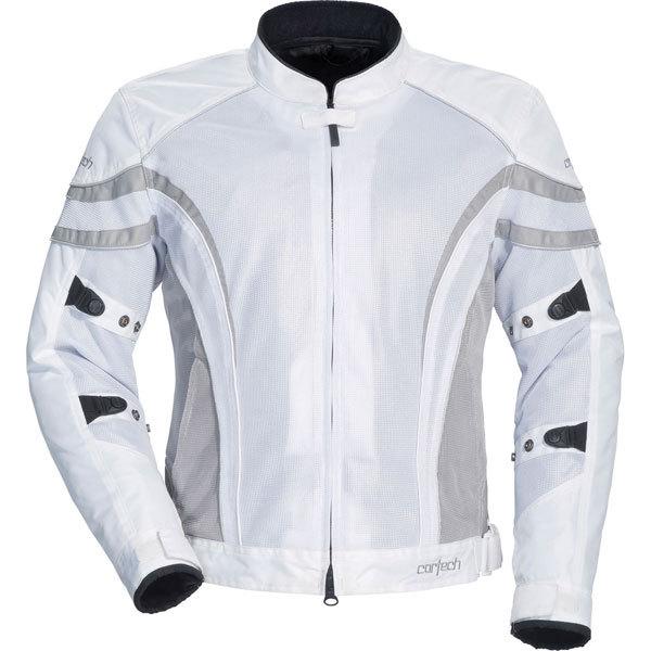 White/silver xl cortech lrx air 2 women's vented textile jacket