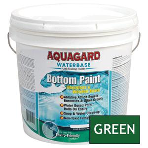 Brand new - aquagard waterbased anti-fouling bottom paint - 2gal - green - 10204