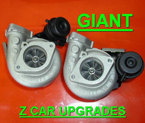 2 giant nissan 300zx twin turbo upgrade turbochargers