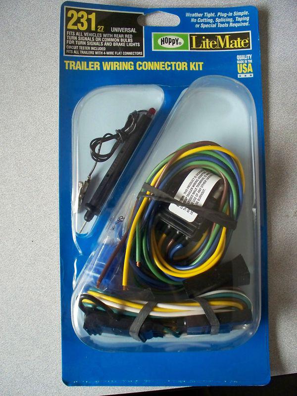 Hoppy lite mate trailer wiring connector kit #23127 universal