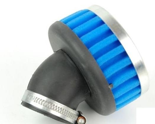 Blue performance racing air filter silver 36mm 1.42' scooter moto atv 