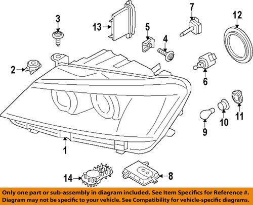 Bmw oem 63117316214 headlamp-control module