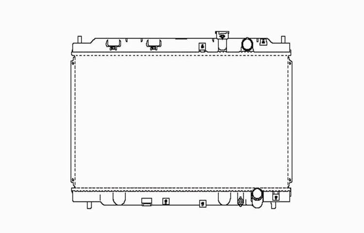 Replacement radiator 94-01 acura integra manual transmission 1.8l l4 19010p72515