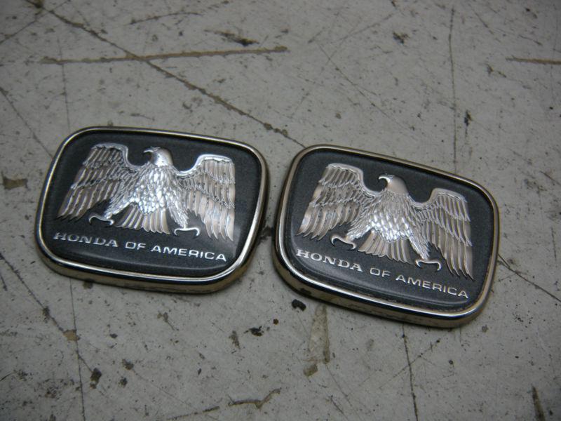 Jdm honda of america set of 2 emblems oem