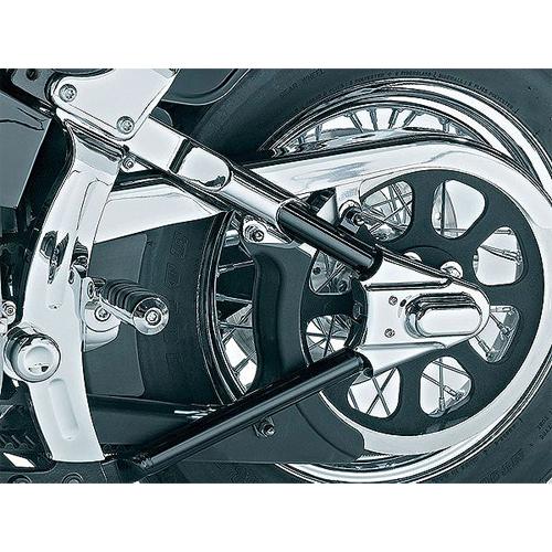 Ae645 kuryakyn 8188 chrome boomerang frame covers for harle 86-99 softail models