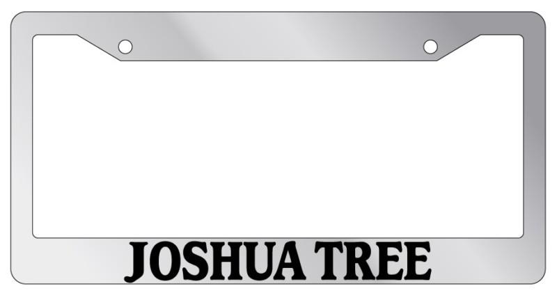 Chrome license plate frame joshua tree auto accessory novelty national park