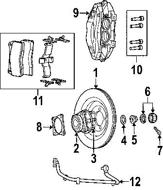 Dodge 5290393aa genuine oem factory original rotor