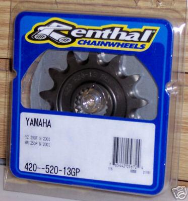 Renthal front sprocket yamaha yz125 yz250f wr250f 13t nib