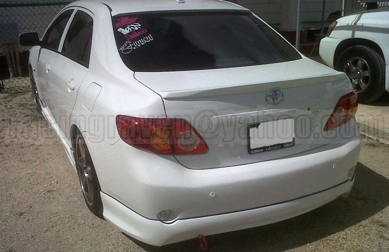 Painted toyota 08-12 corolla nze141 jdm rear wing trunk lip spoiler