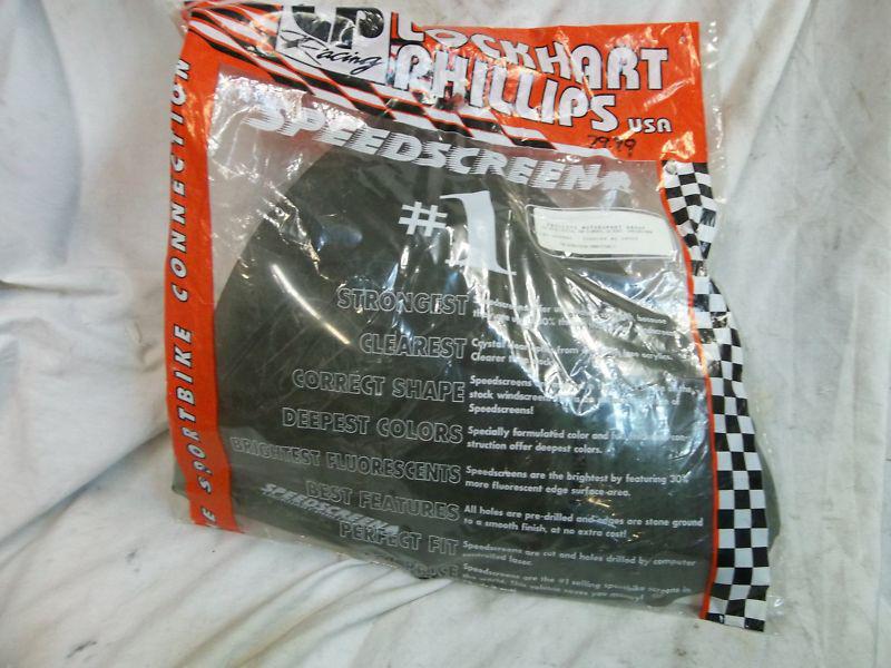 New lockhart phillips 2005 thru 2008 kawasaki zx6r ninja windshield smoke *b42f