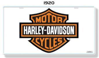Harley-davidson bar and shield oversized license plate tag wall decoration