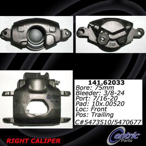 Centric 142.62033 front brake caliper-posi-quiet loaded caliper-preferred