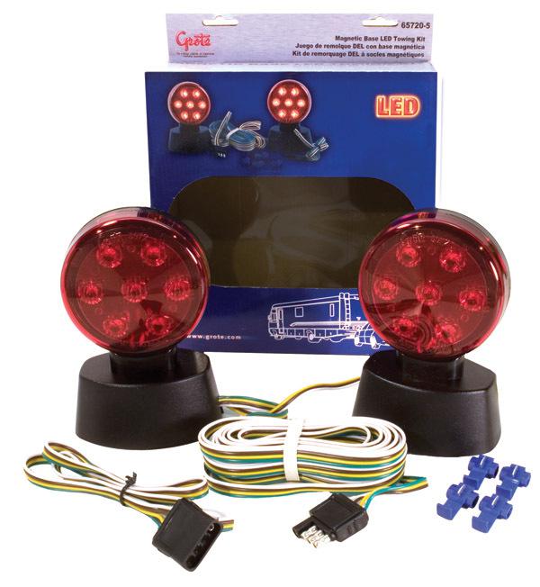 Grote 65720-5 - magnetic led towing kit - trailer lighting