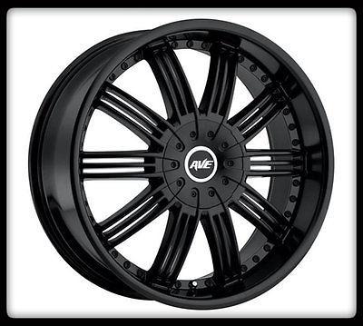 18" x 7.5" avenue a603 black wheel rims & lt275-65-18 nitto terra grappler tires