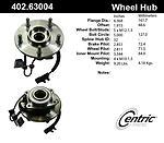 Centric parts 402.63004 front hub assembly