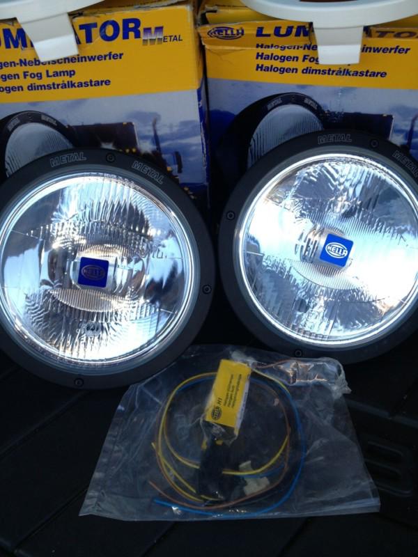 (2) hella rallye 4000 luminator fog lights h12560001