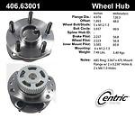 Centric parts 406.63001e rear hub assembly