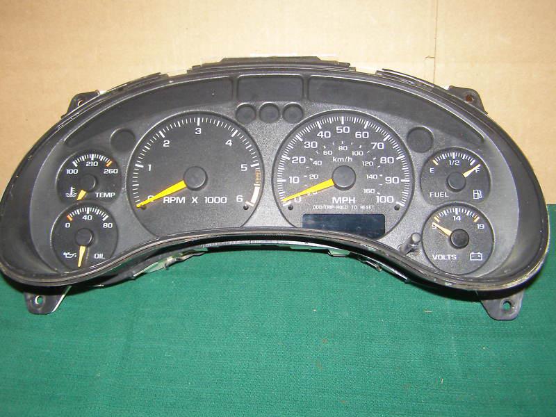 2001 2002 2003 2004 chevy s10 s15 gmc sonoma blazer s10 speedometer cluster 4.3l