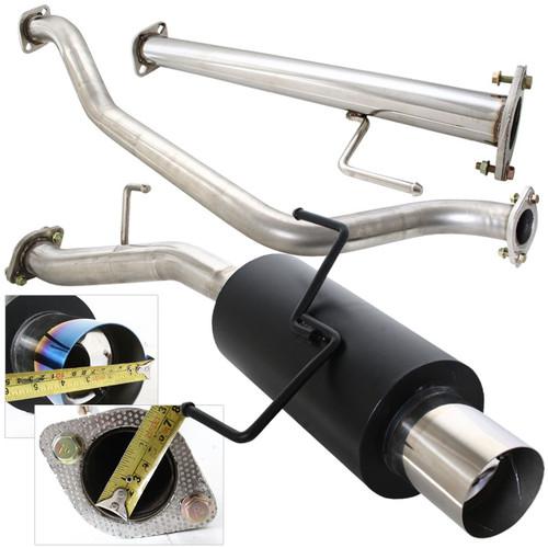 2002-2006 sentra 2.5l se-r spec v  catback exhaust system stainless 