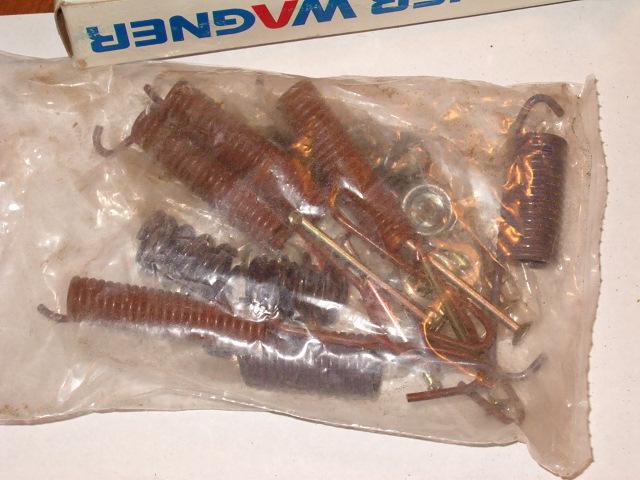 1965-69 dodge 1/2t. 4x4 brake hold down kit w/12" brakes nos wagner  front/rear 