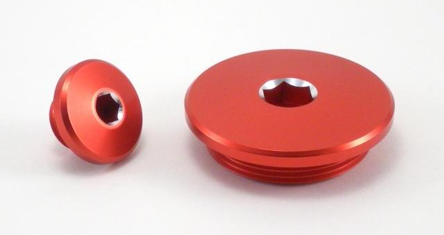 New yamaha billet engine plugs 2010 2011 2012 yz450f red